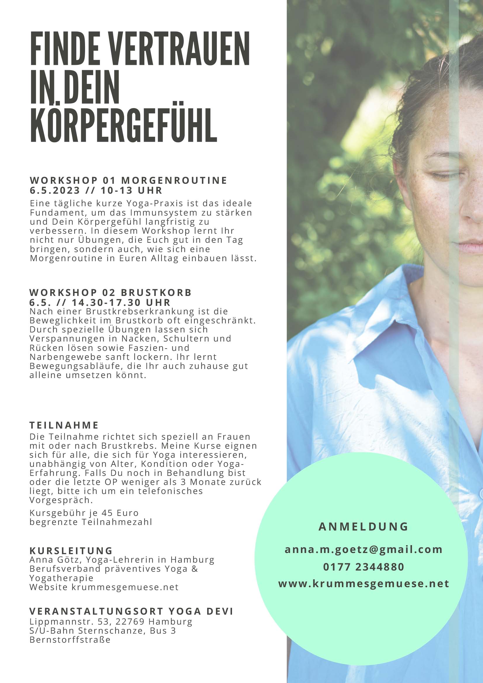 Yoga Workshops für Frauen mit und nach brustkrebs in Hamburg